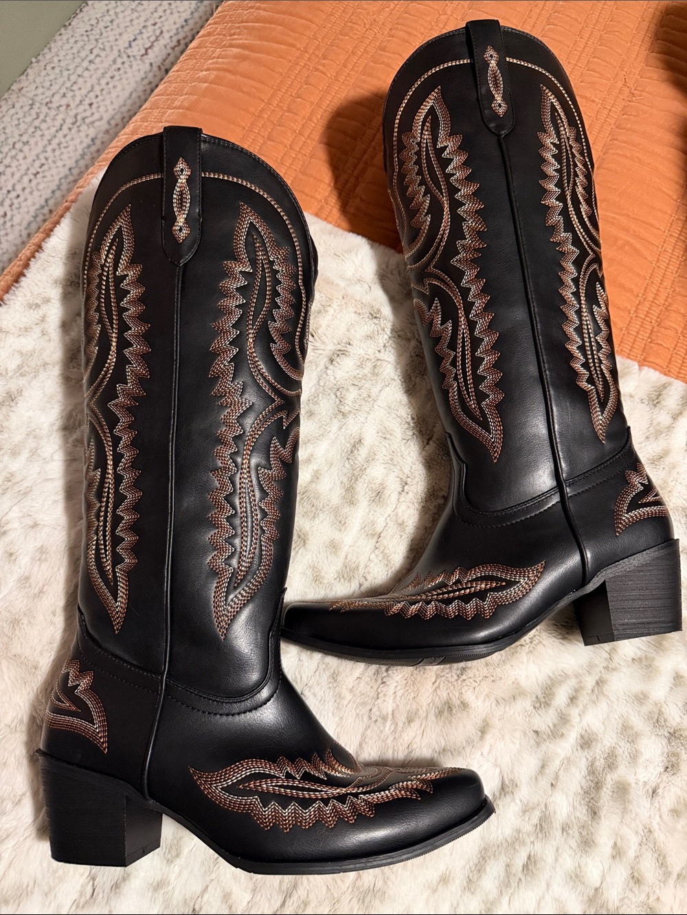 Please read description! Womens Cowboy Western Embroidered Tall Boots